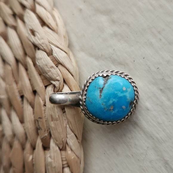 NWOT Native American Navajo Turquoise & Sterling Handmade Pendant 💙 - Picture 6 of 9